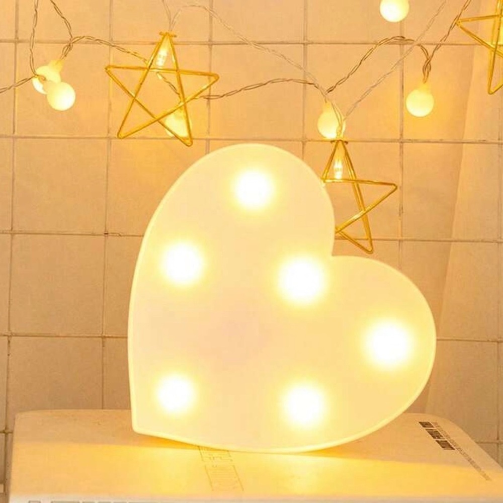 NEW Illuminated Heart Sign Decor